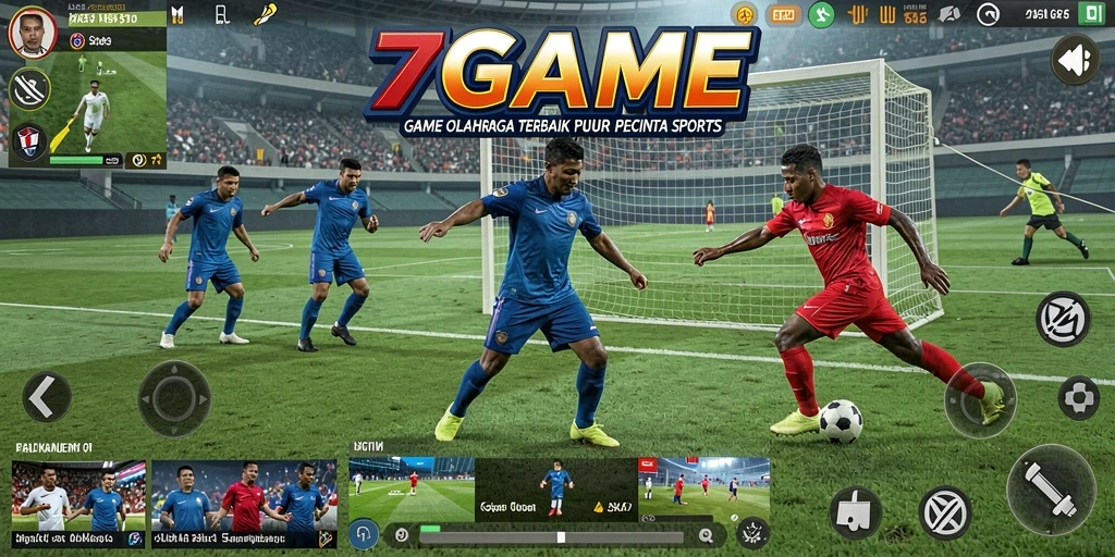Screenshot 7GAME menampilkan aksi seru dan kompetitif dalam permainan olahraga.