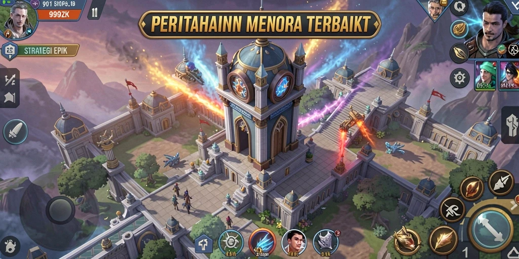 Screenshot game 999ZK menampilkan aksi seru Tower Defense.