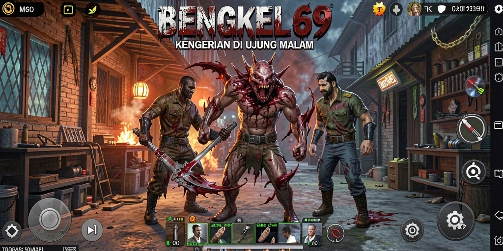 Tampilan gameplay mencekam dengan atmosfer Horror yang kuat.