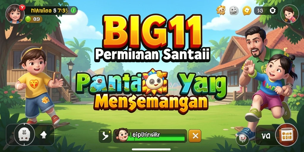 Screenshot gameplay BIG11 menampilkan suasana santai dan interaktif.
