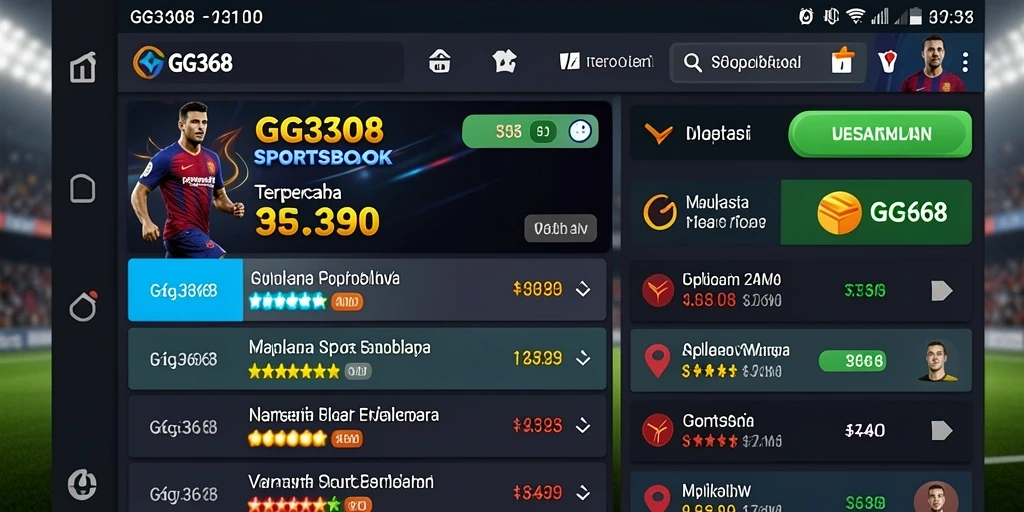 Screenshot GG368 menampilkan pengalaman taruhan Sportsbook yang mengasyikkan.
