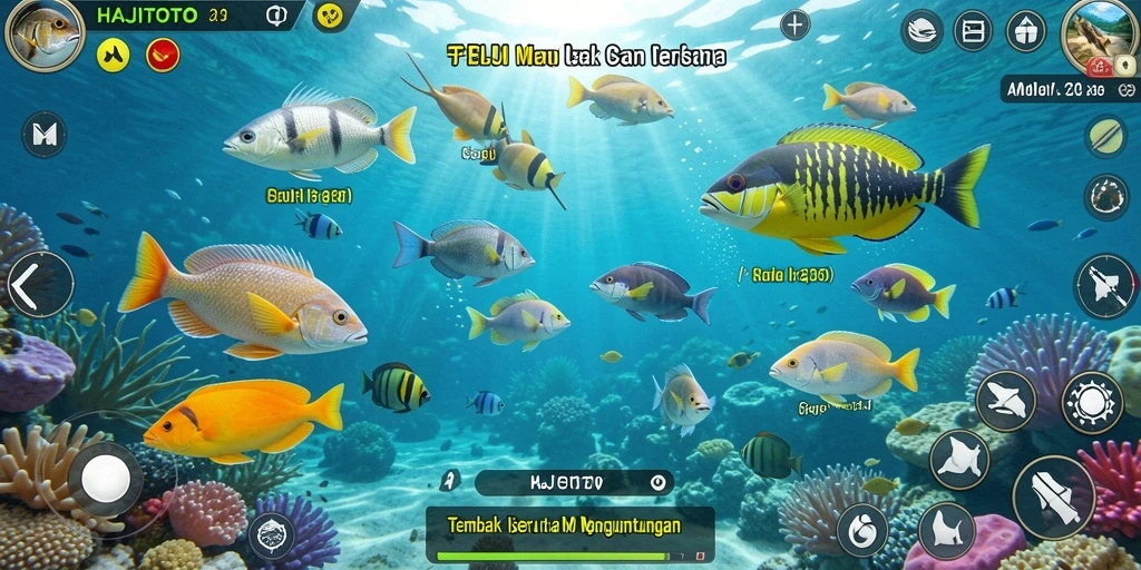 Tangkapan ikan yang menakjubkan dalam gameplay HAJITOTO.