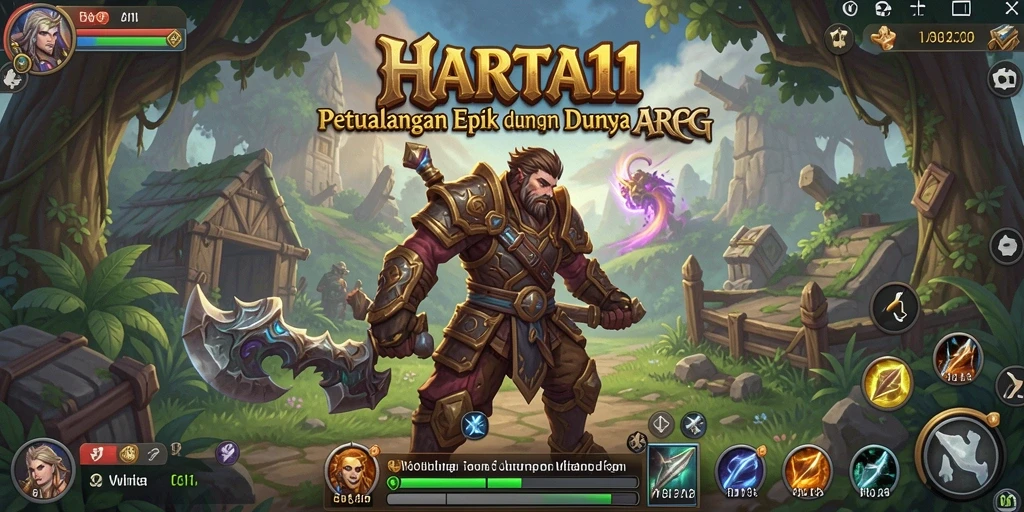Skrinsyut HARTA11 menunjukkan aksi seru dalam gameplay ARPG.