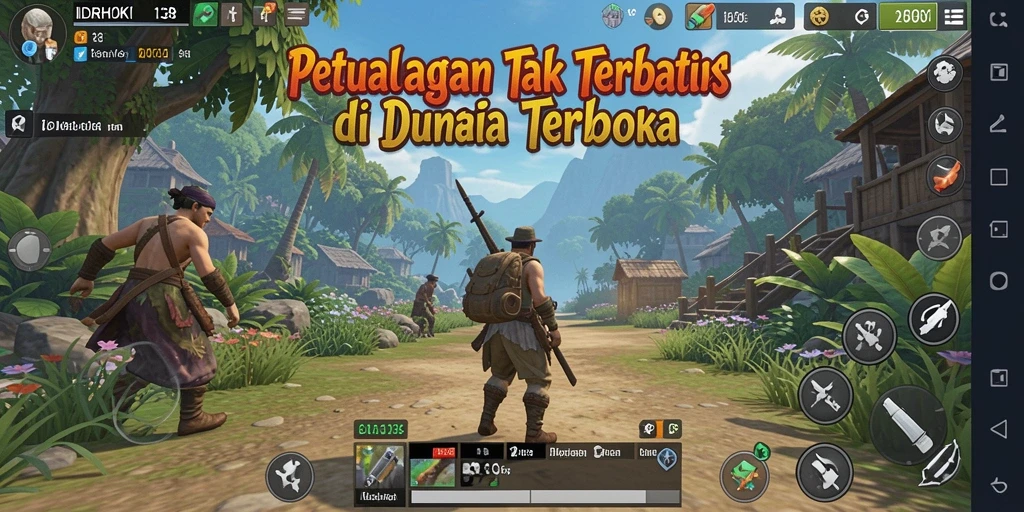Tampilan gameplay yang menakjubkan dari IDRHOKI138 dalam dunia terbuka.