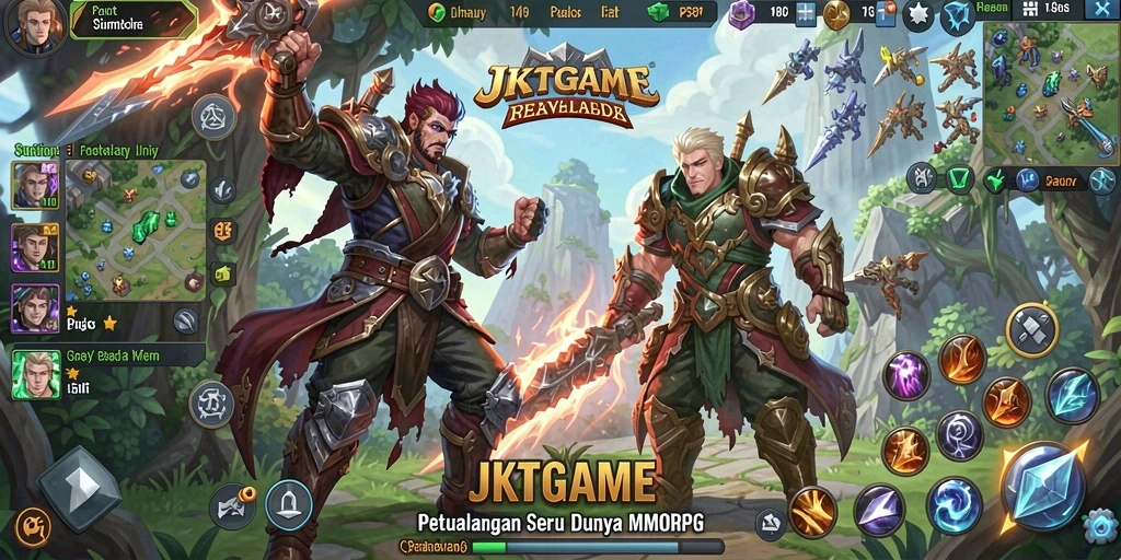 Screenshot gameplay JKTGAME yang penuh aksi dan petualangan.