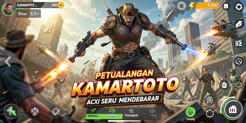 Tampilan gameplay KAMARTOTO dengan aksi seru dan grafis menakjubkan.