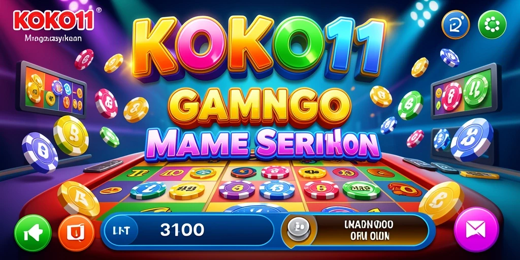 Screenshot gameplay KOKO11 menunjukkan suasana permainan Bingo yang meriah.