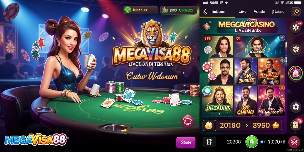 Gameplay menarik dan interaktif di Live Casino MEGAVISA88.