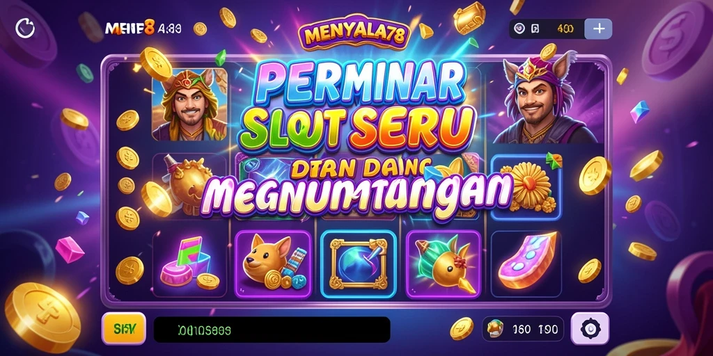 Tampilan gameplay seru di MENYALA78 dengan berbagai mesin Slot.