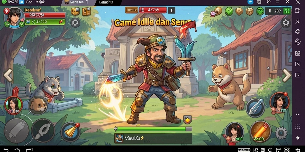 Screenshot utama RP6789 menampilkan gameplay Idle yang menarik.