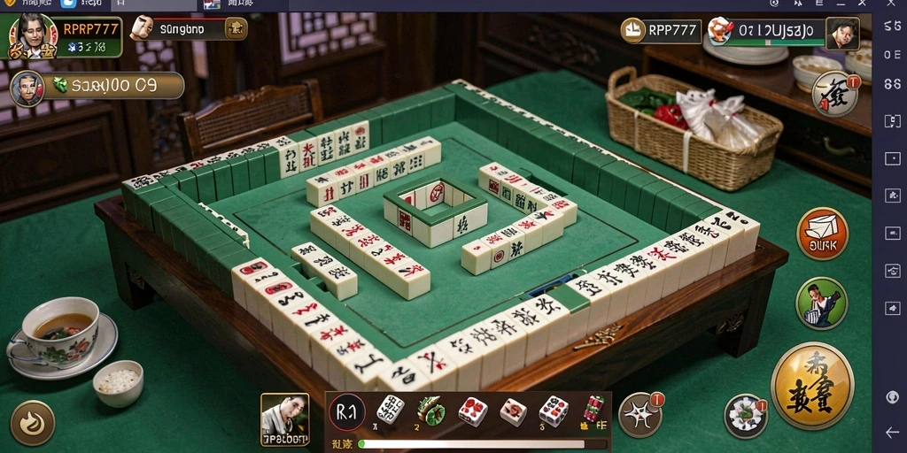 Tampilan gameplay RPRP777 Mahjong yang seru dan penuh strategi.