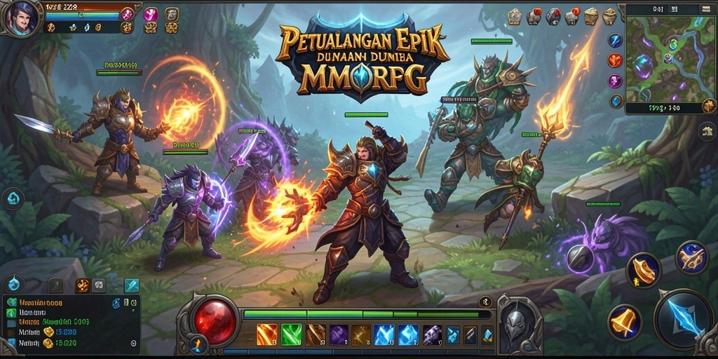 Screenshot SE328 menampilkan aksi seru dalam pertempuran MMORPG.