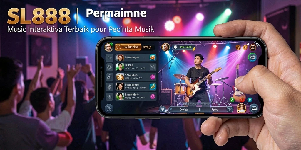 Tampilan gameplay SL888 yang menarik dalam bermain musik.